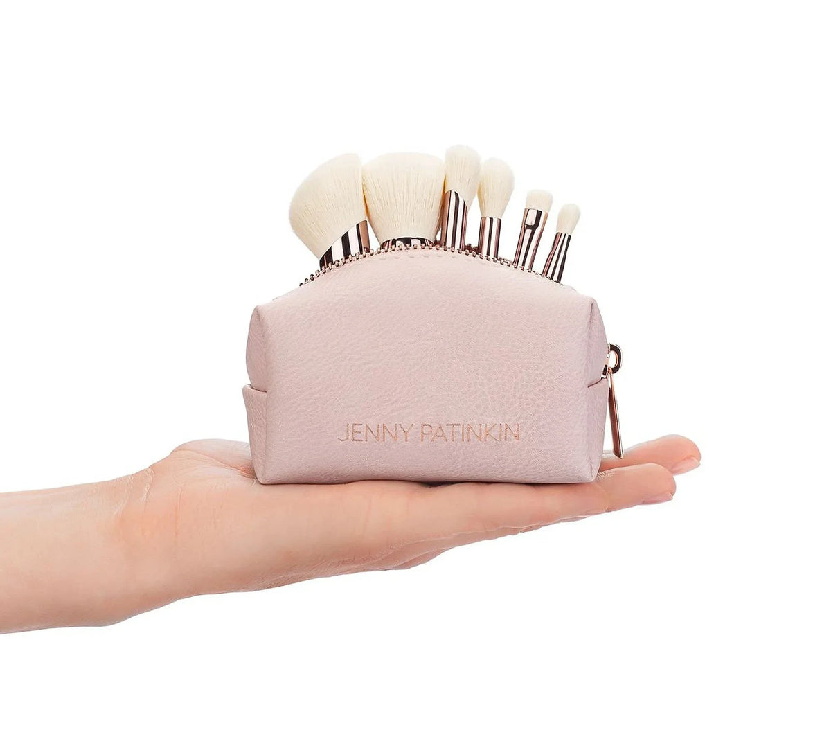 Xixi Makeup Brush Set with Travel Pouch - 4 Aesthetic Colors Cosmetic Kit