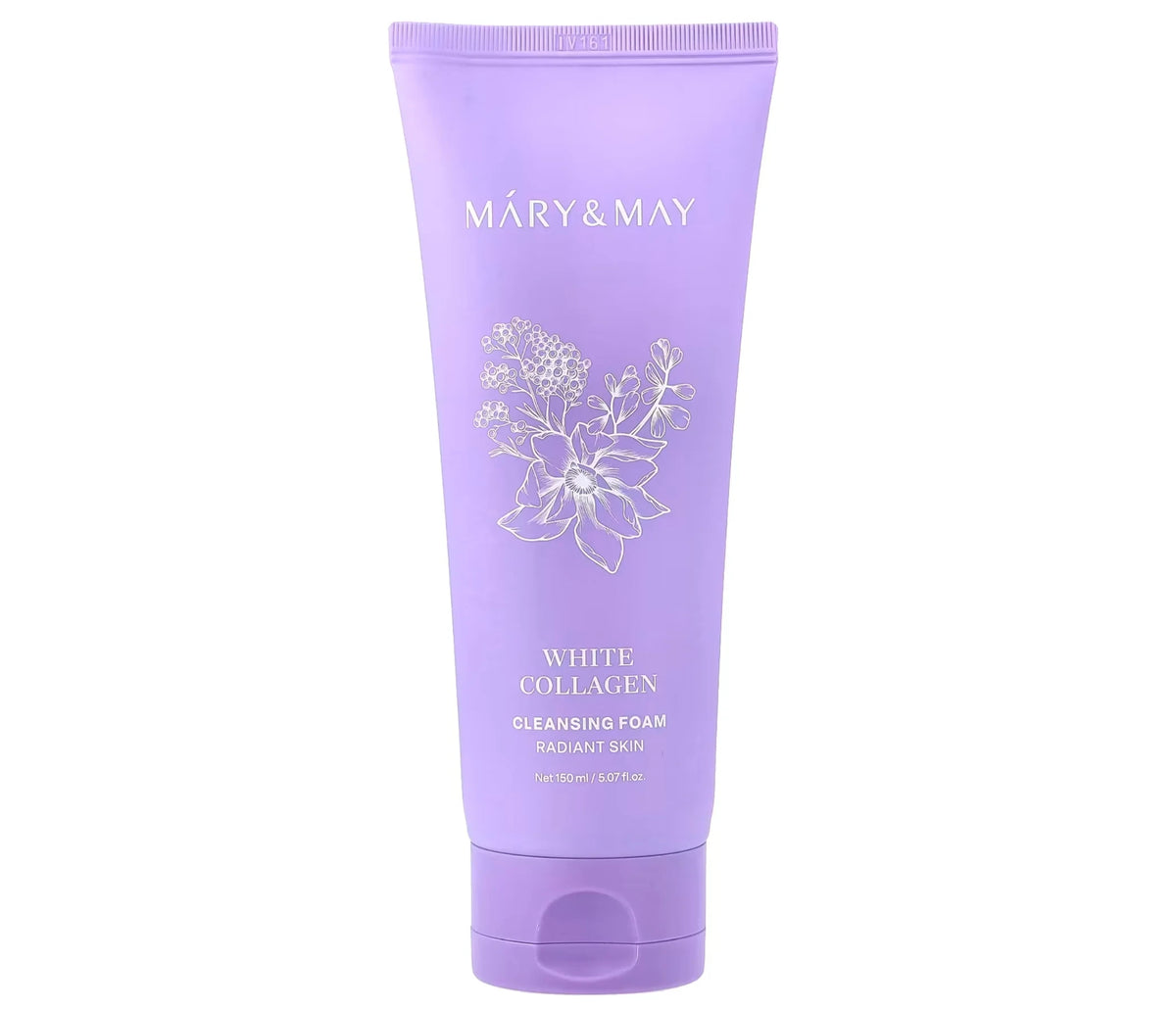 Mary & May White Collagen Cleansing Foam (150ml) – Brightening & Firming Daily Cleanser