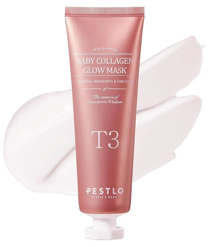 Pestlo Baby Collagen Glow Mask 50ml - Peel-Off Tightening & Glass Skin Radiance Mask