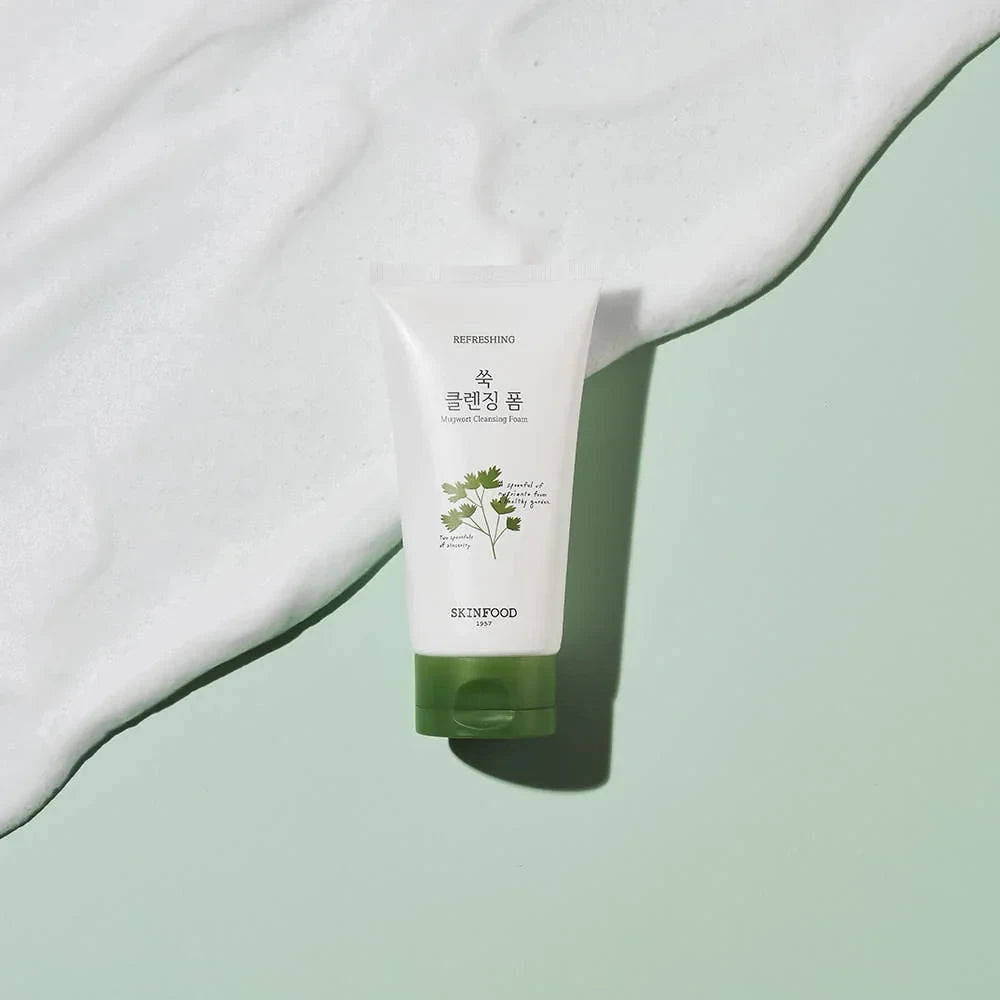 Skinfood Vege Garden Cleansing Foam 150ml (2 Types) - Soothing Mugwort & Elasticity Wild Berry Face Wash