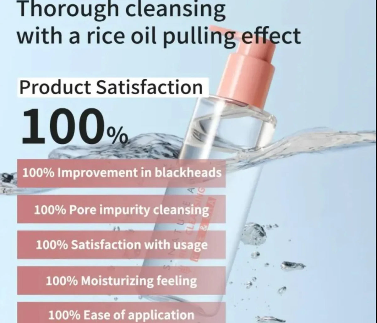 S.Nature Aqua Rice Cleansing Oil (200ml) – Deep Pore Hydrating Makeup Remover