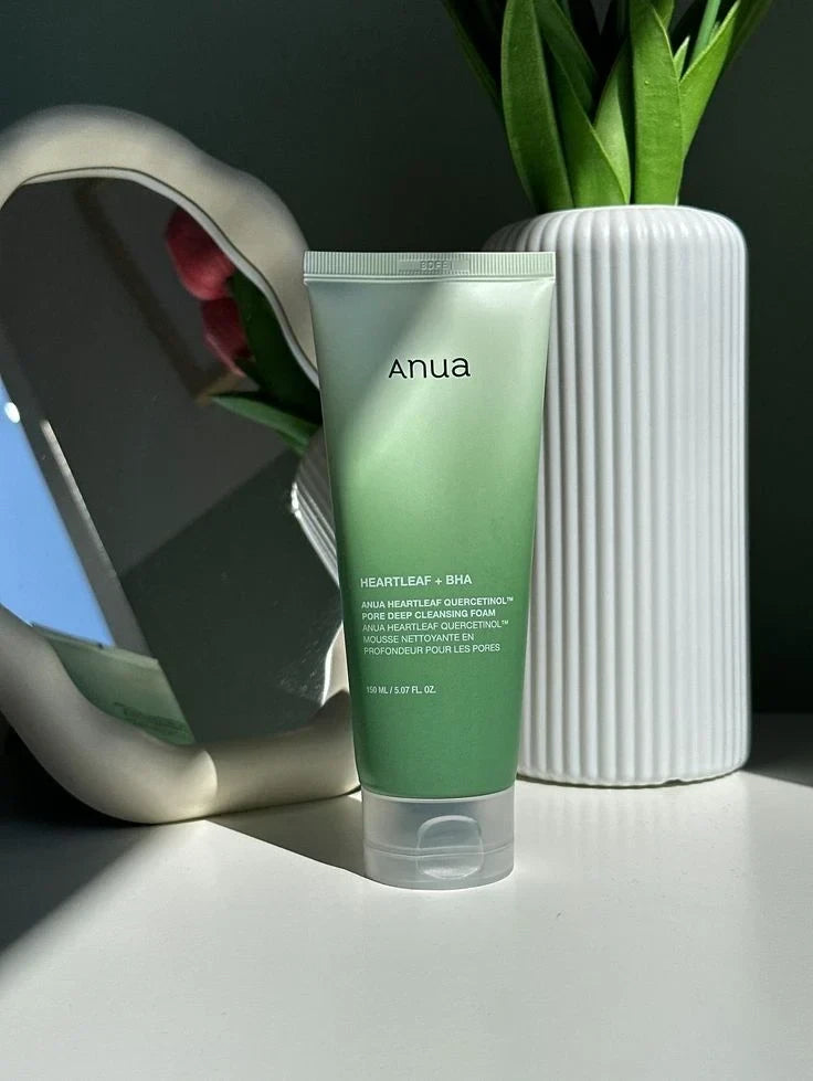 Anua Heartleaf Quercetinol Pore Deep Cleansing Foam - Deep Exfoliating Face Wash