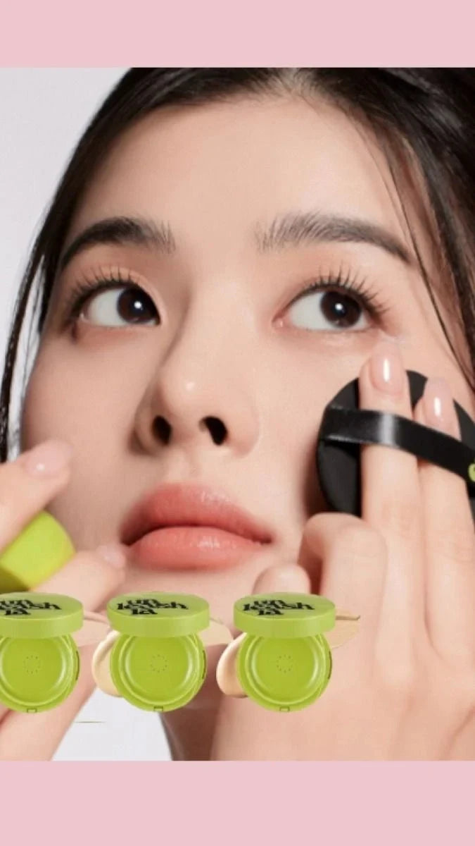 Unleashia Satin Wear Healthy Green Cushion (21N Eburnean) - Satin Finish SPF30 Foundation